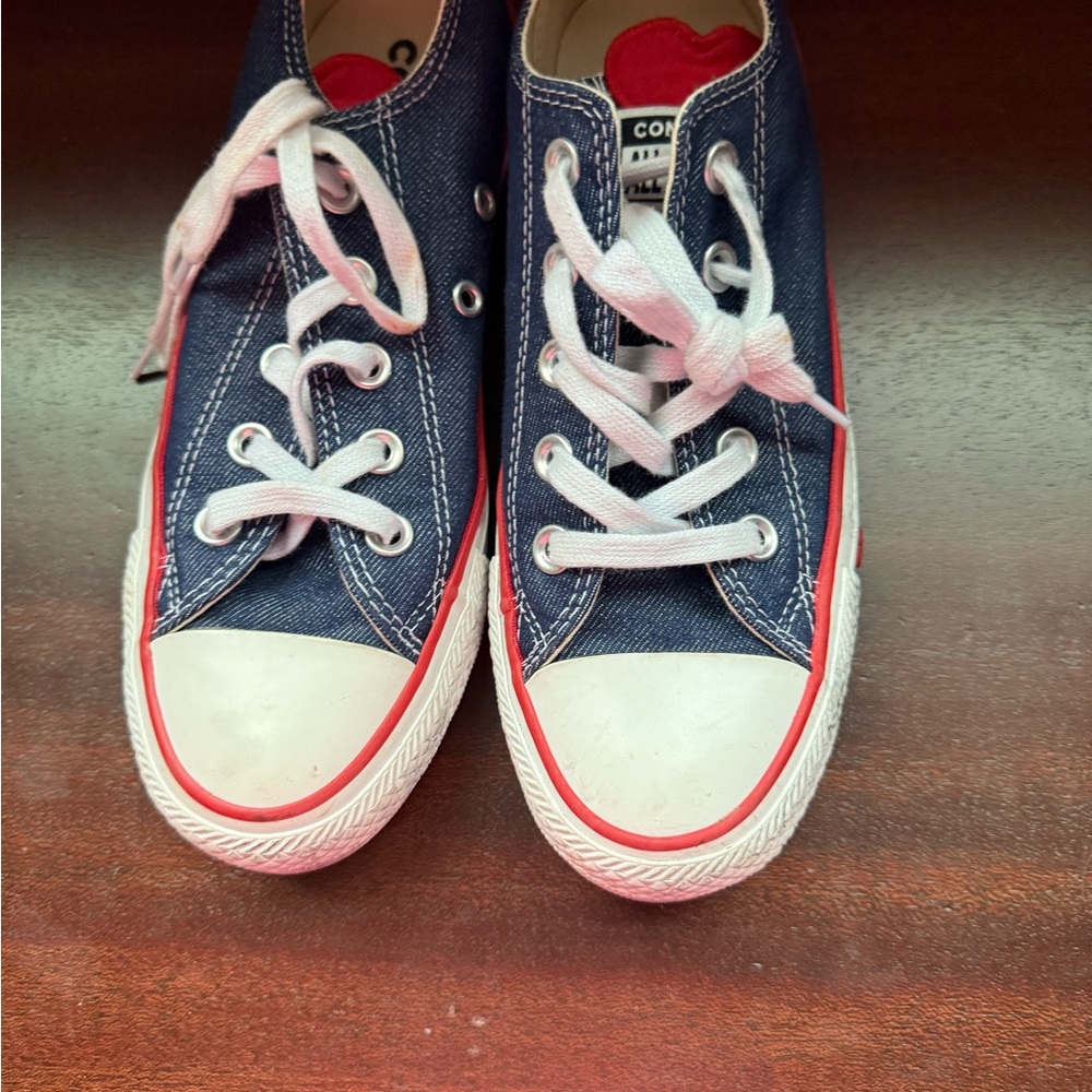 Converse Navy and White Sneakers